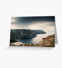 Coastline near Tintagel (September) Greeting Card