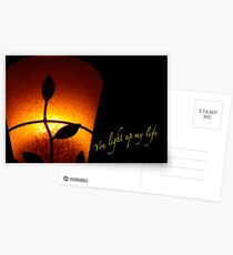 SOLD - YOU LIGHT UP MY LIFE Postcards