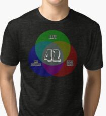 NEW Venn Diagram: Life, the Universe & Everything (for dark shirts) Tri-blend T-Shirt