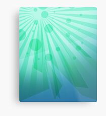 Bright Green iPad Design Metal Print