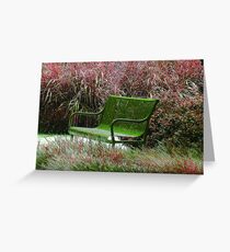 "Bench" by Carter L. Shepard Greeting Card