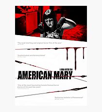 American Mary Audition Style Poster Photographic Print