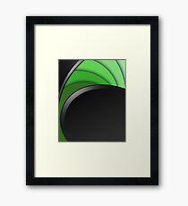 Green Twirl Framed Print