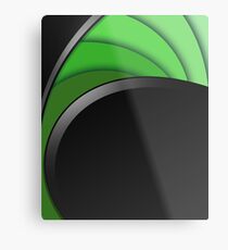Green Twirl Metal Print