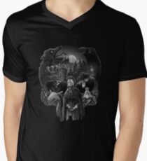 Bloodborne Skull Men's V-Neck T-Shirt