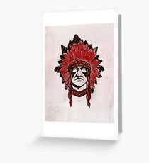 faceless (Indian) Greeting Card