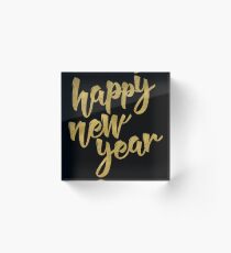 Happy New Year Acrylic Block