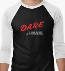 DARE TO RESIST AUTHORITY Men's Baseball ¾ T-Shirt