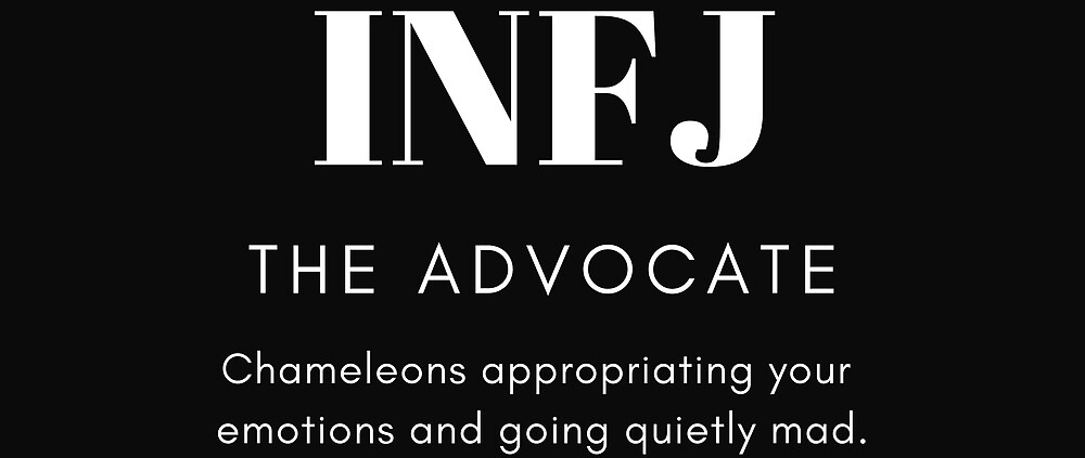 "INFJ - The Advocate - MBTI Identity - Dark" By ThyExistence | Redbubble