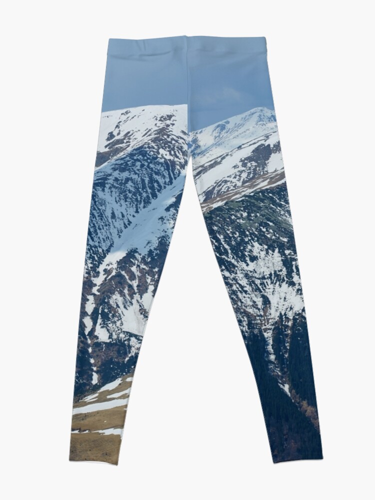 Alternate view of Mountain range panorama Leggings