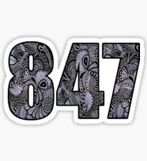 847 Doodle Sticker