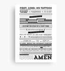 A Mother's Prayer for Her Daughter by Tina Fey Canvas Print