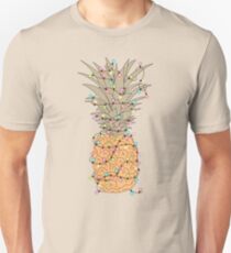 Tropische Lichter Slim Fit T-Shirt