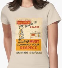 Radiation 1950 poster vintage Women's Fitted T-Shirt