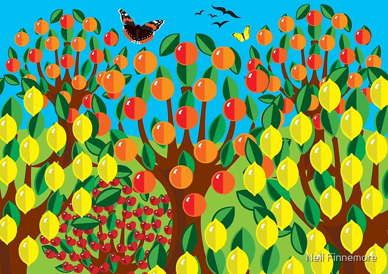 "ORANGE AND LEMONS" by Neil Finnemore Redbubble