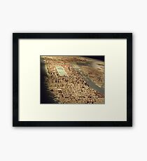 New York City Panorama, Scale Model of New York City, Queens Museum, Queens, New York Framed Print