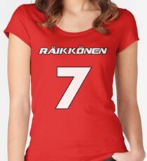 Raikkonen 7 Women's Fitted Scoop T-Shirt