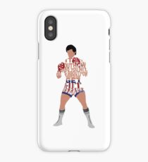 Rocky Balboa From Rocky Typography Quote Design iPhone Case