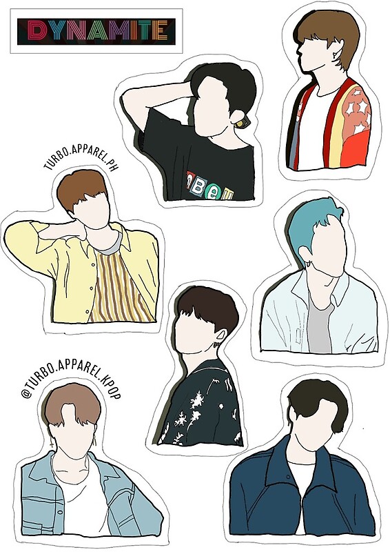 dynamite bts sticker by turboapparel redbubble