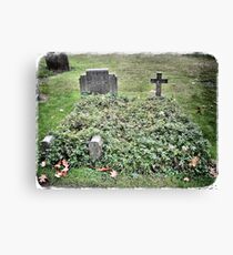 Love on a headstone Canvas Print