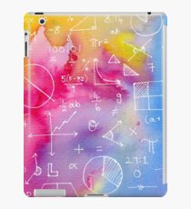 Math formulae (watercolor background) iPad Case/Skin
