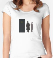 Sherlock Holmes and Dr. Watson Women's Fitted Scoop T-Shirt