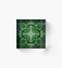 Emerald Plasma Acrylic Block