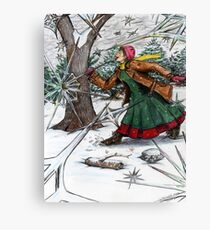 Snowflake Girl Canvas Print