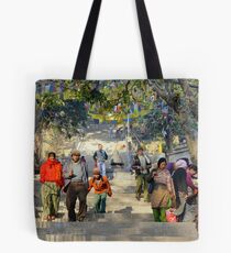 Swayambunath Morning III Tote Bag