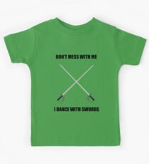 Camiseta para niños Highland Dance: I dance with swords!
