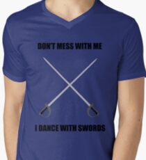 Highland Dance: I dance with swords! Men's V-Neck T-Shirt