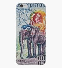 1958 Laos Elephant Stamp iPhone Case