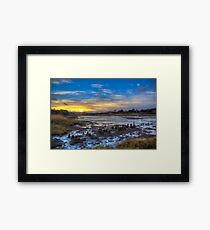 Sunset At The Yar Framed Print