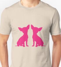 Chihuahua - Pink Print Two Unisex T-Shirt