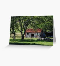 Picturesque decay at Wainui Bay Greeting Card