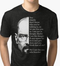 I am the one who knocks Tri-blend T-Shirt