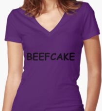 Beefcake Women's Fitted V-Neck T-Shirt
