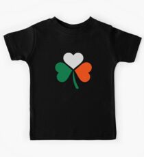 Ireland flag shamrock Kids Tee