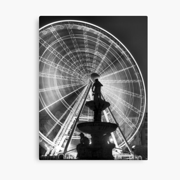 The 'Budapest Eye' overlooking Danubius Fountain in Erzsebet Square Canvas Print