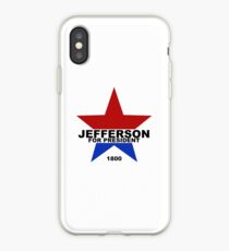 Vinilo o funda para iPhone Jefferson para presidente (2 colores)