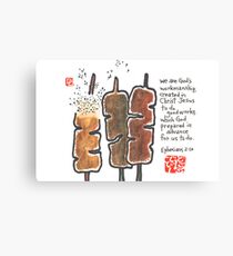 Work To Do 1 (Cattails) Canvas Print
