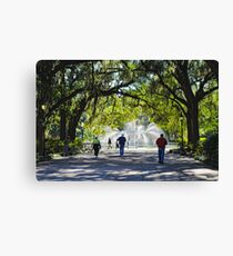 Savannah's Forsyth Park Leinwanddruck