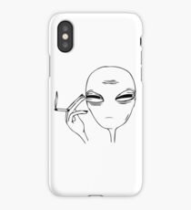 Smoking Alien iPhone Case/Skin