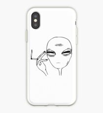 Smoking Alien iPhone Case