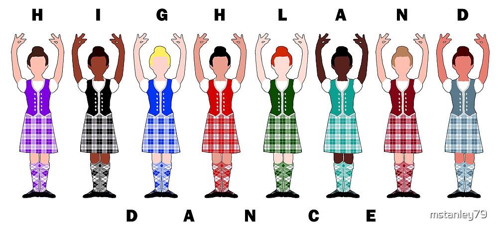 "Highland dance" by mstanley79 | Redbubble