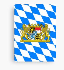 Bavaria COA Flag Canvas Print