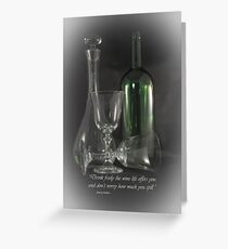 Drink Freely Greeting Card
