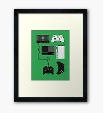 Pixel History - Xbox Framed Print
