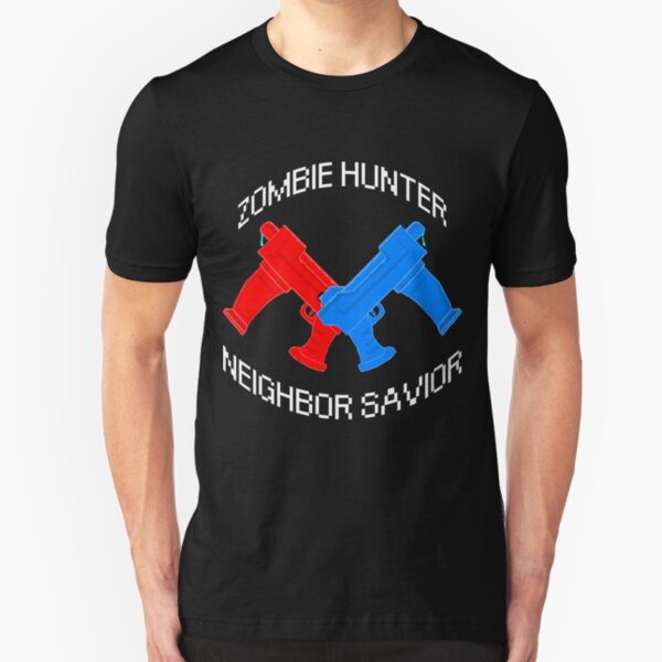 Zombie Hunter - Neighbor Savior Slim Fit T-Shirt