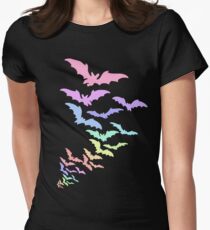 Pastel Bats Women's Fitted T-Shirt